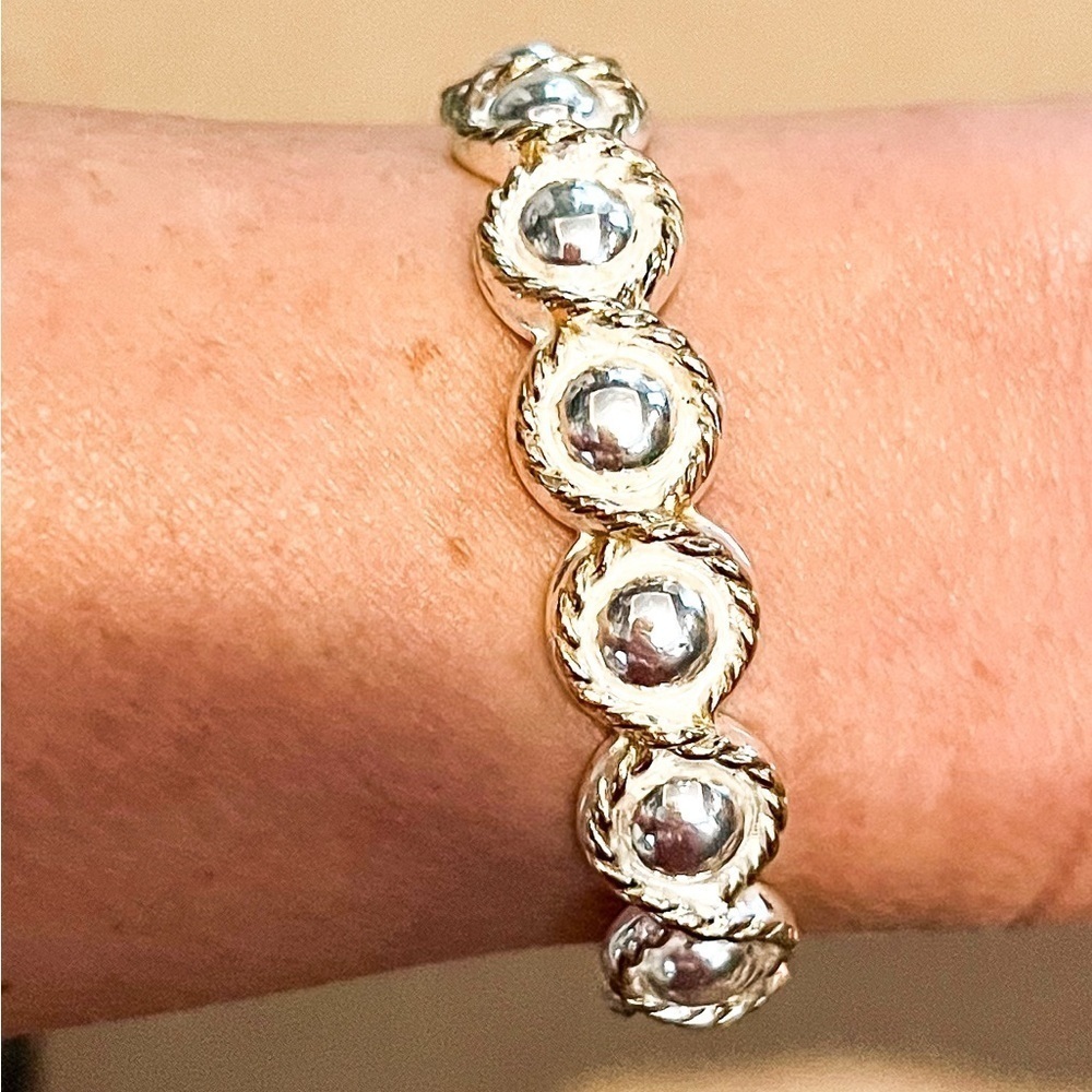 Sterling Silver and Gold Western Cuff Bracelet